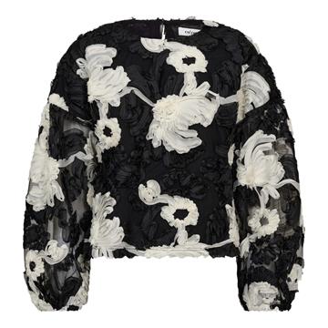 Co' Couture - Fleur Fluffy Blouse - Black