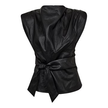 Co' Couture - Gitt Pleat Top - Black