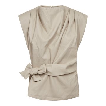 Co' Couture - Gitt Pleat Top - Bone