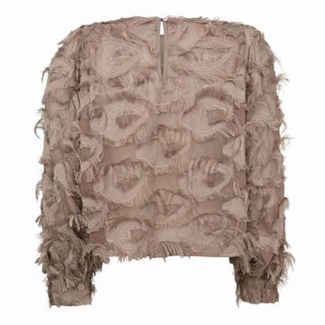 Co\' Couture - Syra Structure Blouse - Walnut