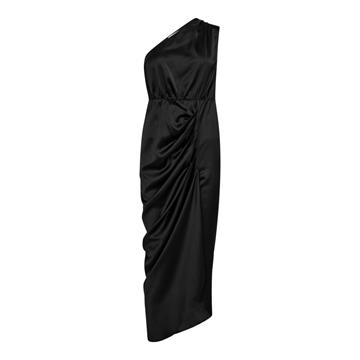 Co' Couture - Adna Asym Drape Dress - Sort