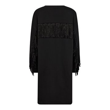 Co\' Couture - Stud Fringe Sweat Dress - Black