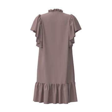 Co\' Couture - Hera Crop SS Frill Dress - Old Rose