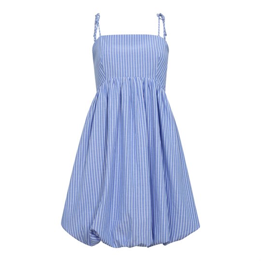 Co\' Couture - Tea Stripe Balloon Dress - Blue