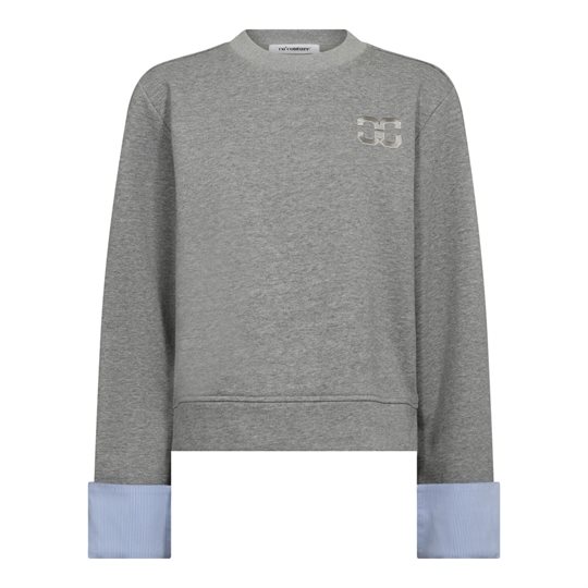Co\' Couture - Daniella Cuff Sweat - Grey Melange