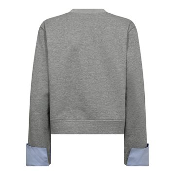 Co\' Couture - Daniella Cuff Sweat - Grey Melange