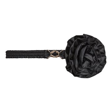 Co' Couture - Metallic Rose Belt - Sort
