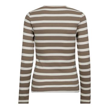 Co\' Couture - Granny Rib Emb Ls Blouse - Offwhite Walnut