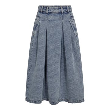 Co' Couture - Lova Anya Pleat Skirt - Denim Blue