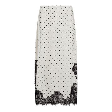 Co' Couture - Ameli Dot Lace Skirt - Off White