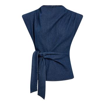 Co' Couture - Kimmy Pleat Top - Dark Denim