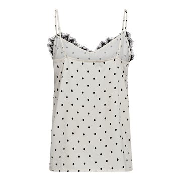 Co\' Couture - Ameli Dot Lace Singlet - Off White