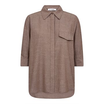 Co' Couture - Jiho Stripe SS Shirt - Brown