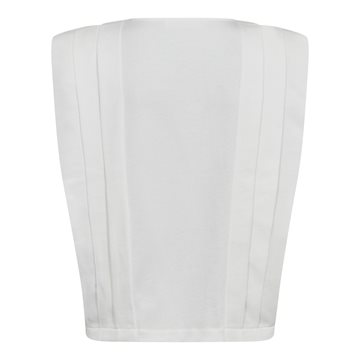 Co\' Couture - Zelli Padded Pleat Top - White