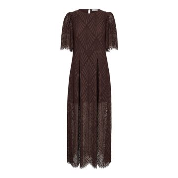 Co' Couture - Leti Lace Maxi Dress - Dark Brown