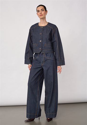 Co\' Couture - Sigga Stripe Pant - Denim Blue