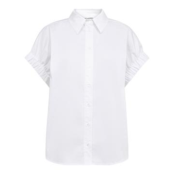 Co' Couture - Poppy Elastic Cuff SS Shirt - White