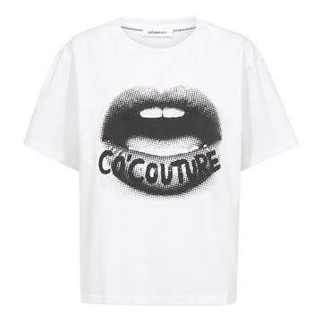 Co' Couture - Lip Coco Box Tee - White