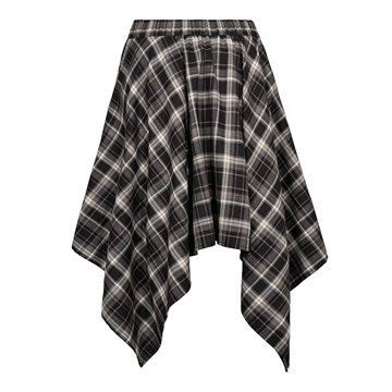 Co\' Couture - Dagny Check Tie Skirt - Black
