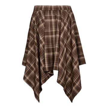 Co\' Couture - Dagny Check Tie Skirt - Brown