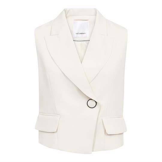 Co' Couture -Alini Wrap Vest - Bone