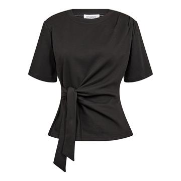 Co\' Couture - Oriane Pleat Tie Tee - Black