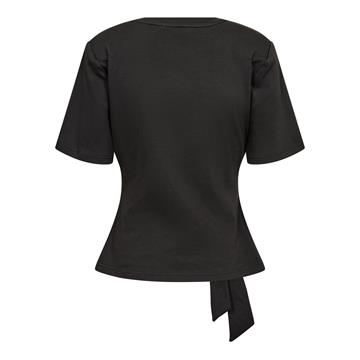 Co\' Couture - Oriane Pleat Tie Tee - Black