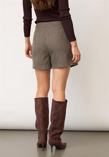Co\' Couture - Veya Check Wrap Skort - Brown