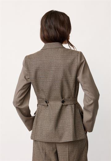Co\' Couture - Veya Check Fitted Blazer - Brown