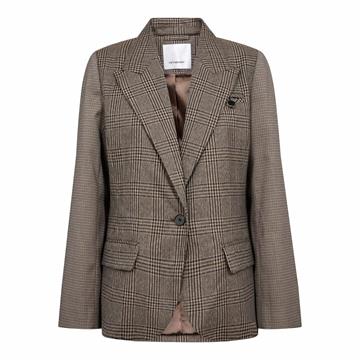 Co' Couture - Veya Check Fitted Blazer - Brown