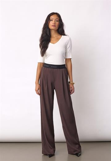 Co\' Couture - Alini Logo Pant - Dark Brown
