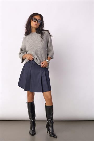 Co\' Couture - Luna Pocket Pleat Mini Skirt - Navy
