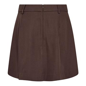 Co\' Couture - Luna Pocket Pleat Mini Skirt - Dark Brown