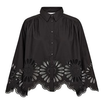 Co' Couture - Melise Emb Ls Shirt - Black