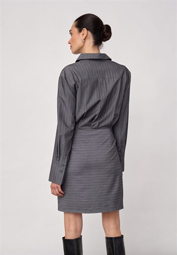 Co\' Couture - Lyvia Pin Wrap Dress - Mid Grey