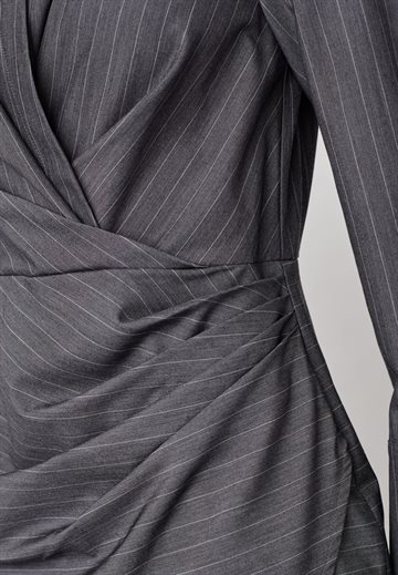 Co\' Couture - Lyvia Pin Wrap Dress - Mid Grey