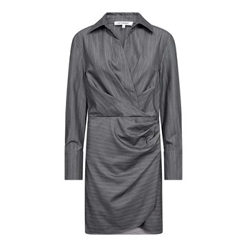 Co' Couture - Lyvia Pin Wrap Dress - Mid Grey