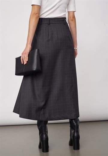 Co\' Couture - Elora Check Pleat Skirt - Dark Grey