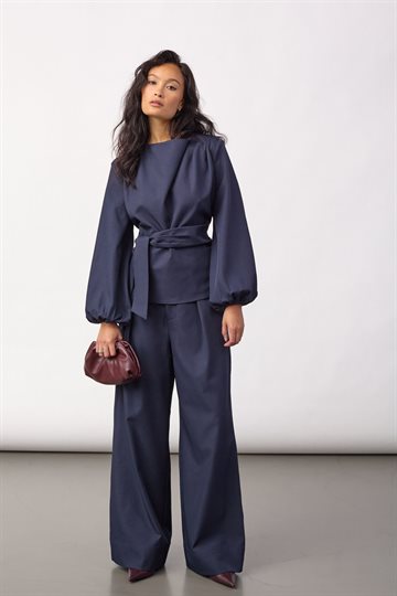 Co\' Couture - Luna Pleat Pant - Navy