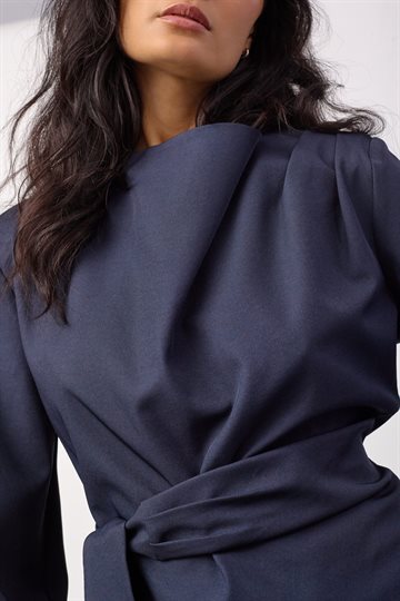 Co\' Couture - Luna Tie Blouse - Navy