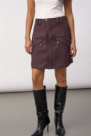 Co\' Couture - Luna Mini Skirt - Bison