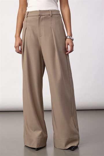 Co\' Couture - Luna Pleat Pant - Taupe