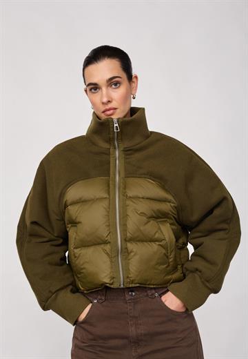 Co\' Couture - Samia Puffer Mix Jacket - Army