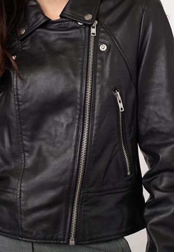 Co\' Couture - Phoebe Leather Biker Jacket - Black
