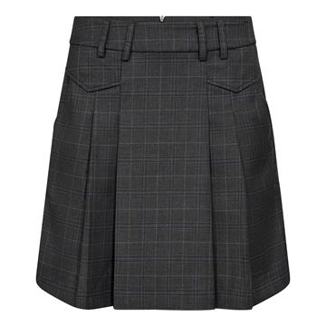 Co' Couture - Elora Pocket Pleat Mini Skirt - Dark Grey