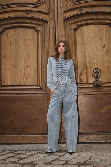 Co' Couture - Jackson Barrel Jeans - Bleach Denim