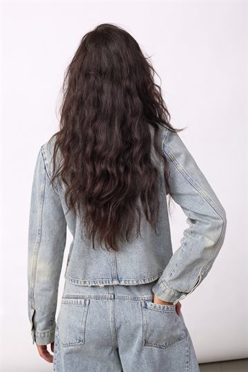 Co\' Couture - Jackson Officer Denim Jacket - Bleach Denim