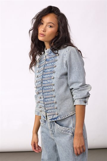 Co\' Couture - Jackson Officer Denim Jacket - Bleach Denim