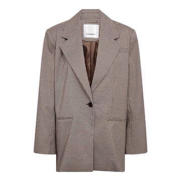 Co' Couture - Mida CC Check Power Blazer - Bone Brown