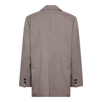 Co\' Couture - Mida CC Check Power Blazer - Bone Brown